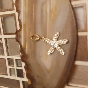 Vintage Rhinestone Starfish charm-$5 add on